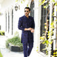 -SAAHIB- ELECTRIC BLUE KURTA PAJAMA