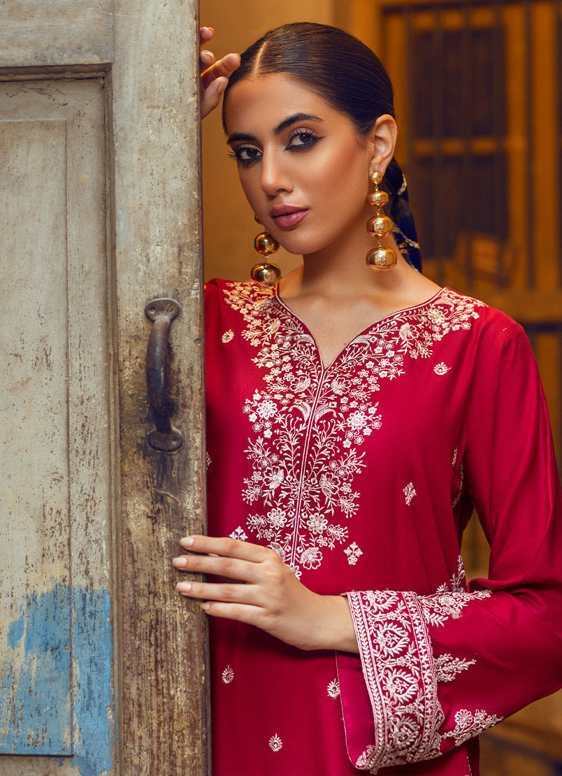 Co-Ord Set With Sequins And Embroidery