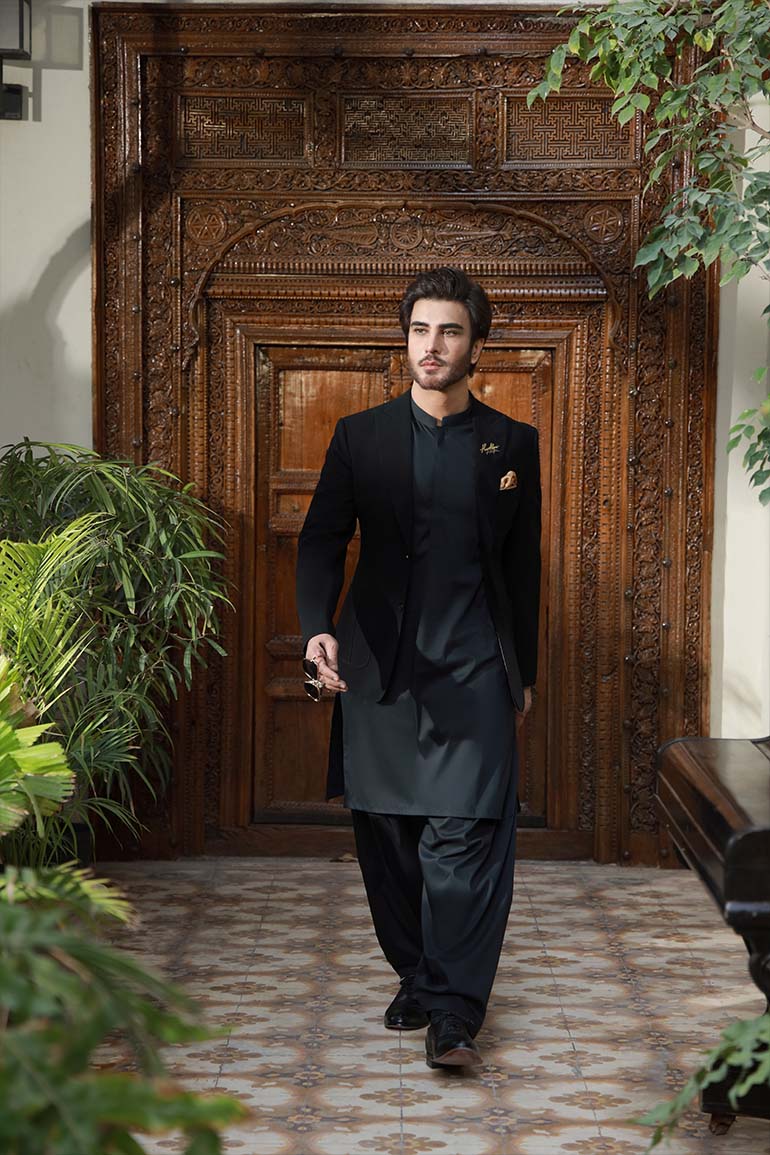 BLACK EGYPTION COTTON SHALWAR KAMEEZ