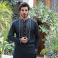 GREY HAND EMBROIDERY KURTA PAJAMA
