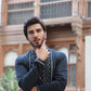 GREY HAND EMBROIDERY KURTA PAJAMA