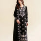 Ready To Wear SS '26 - BLACK LUXURY EMBROIDERED 3PCS SET | NPA3-26422