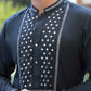 GREY HAND EMBROIDERY KURTA PAJAMA