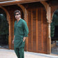 GREEN LINEN KURTA PAJAMA