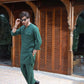 GREEN LINEN KURTA PAJAMA