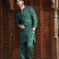 GREEN LINEN KURTA PAJAMA