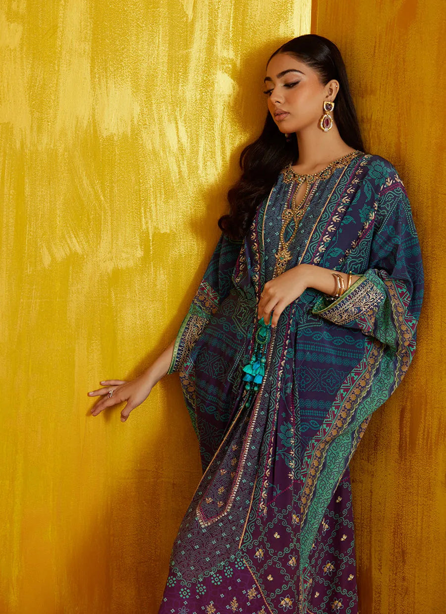 Mayna Festive Prints '25 - Peridot Ombre Kaftan
