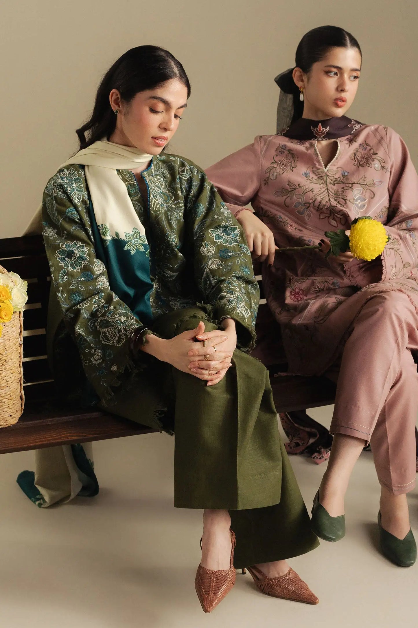 Coco Winter Unstitched '25 - Mist-2A