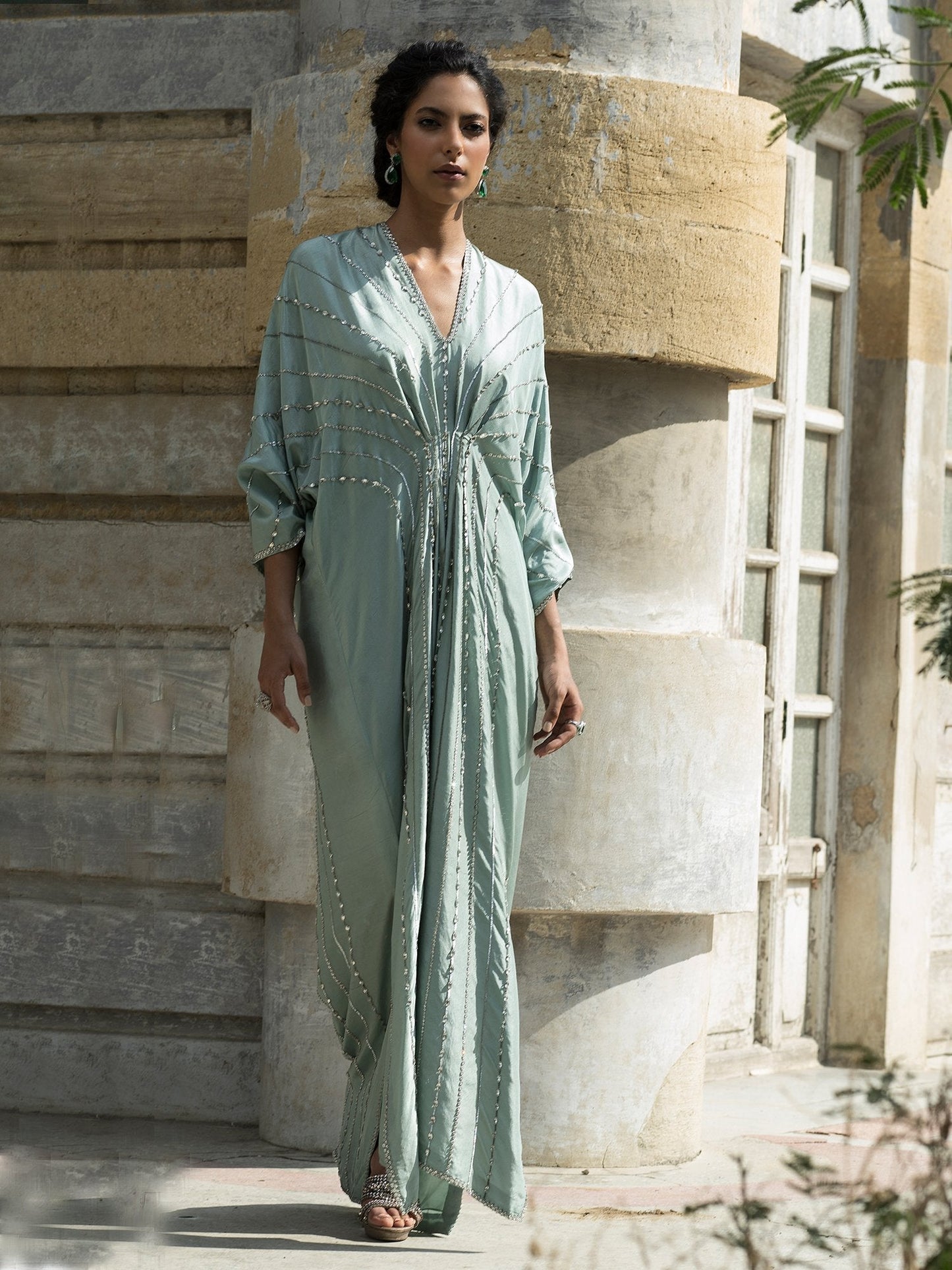 Kaftans - Aqua Silk