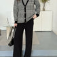 Zuzu Three Piece Chequered Knit Suit