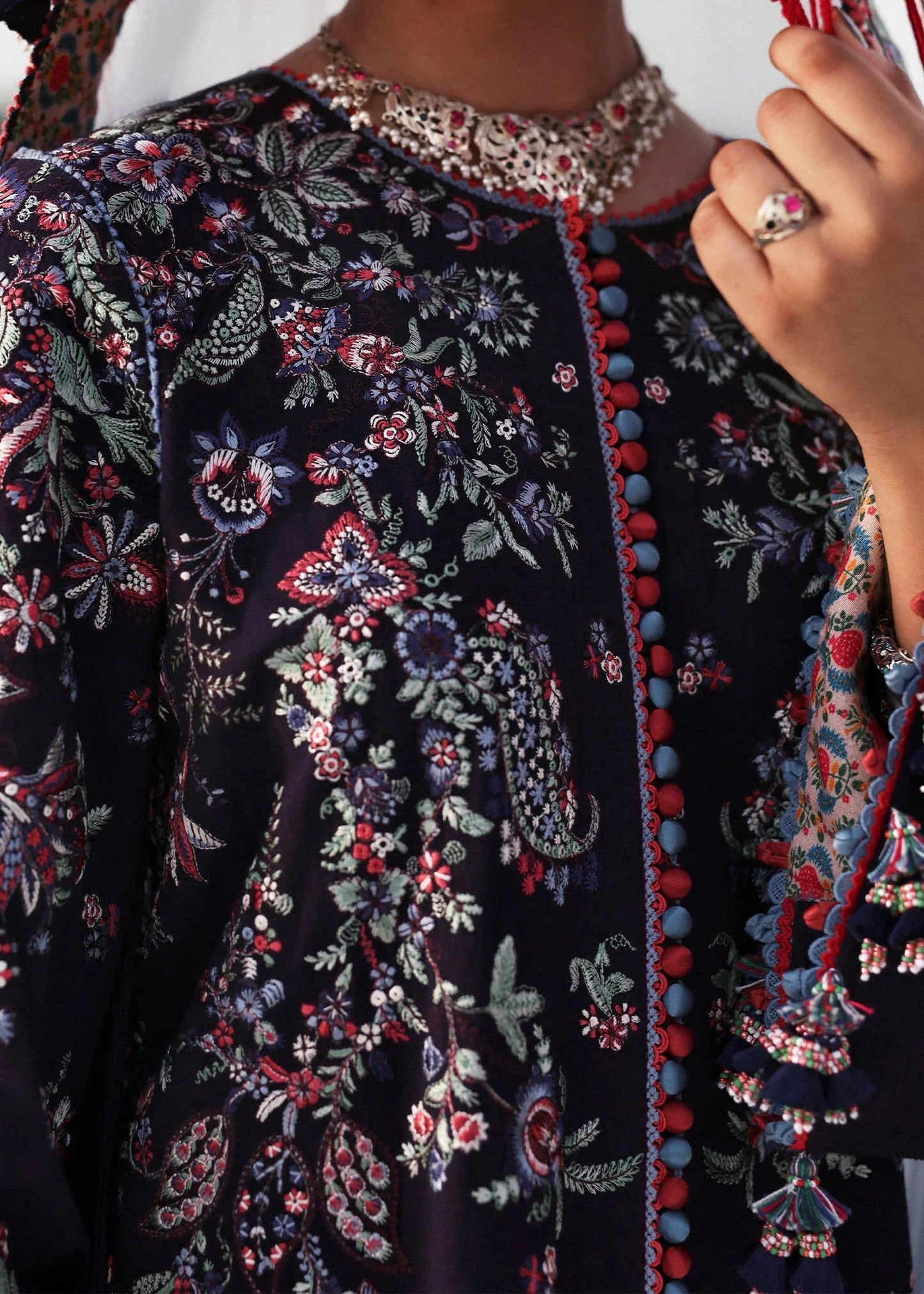 Karandi Unstitched '25 - Rouge