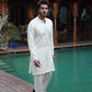 -SHAHKAAR- WHITE KURTA PAJAMA