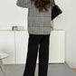 Zuzu Three Piece Chequered Knit Suit