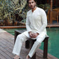 -SHAHKAAR- WHITE KURTA PAJAMA