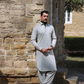 PASTEL GREY BOSKY SHALWAR KAMEEZ