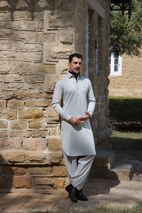 PASTEL GREY BOSKY SHALWAR KAMEEZ