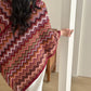 Kai Zig Zag Chevron Knitted Cape