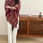 Kai Zig Zag Chevron Knitted Cape