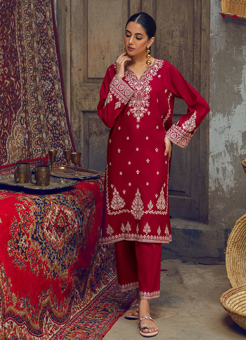 Co-Ord Set With Sequins And Embroidery