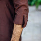 BROWN COTTON SILK KURTA PAJAMA