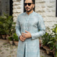-XARTAJ- MINT BLUE KURTA PAJAMA