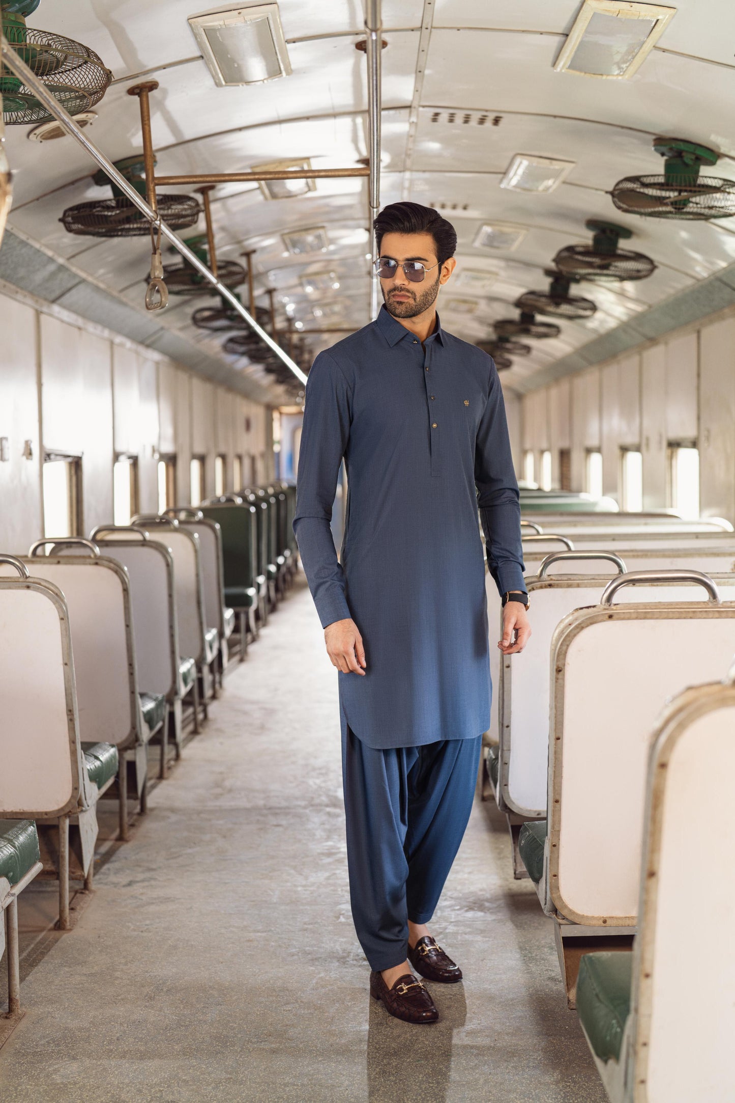 Texture Blue Wash n Wear Shalwar Kameez