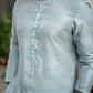 -XARTAJ- MINT BLUE KURTA PAJAMA