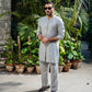 -XARTAJ- GREY KURTA PAJAMA