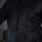 -SHAHKAAR- BLACK KURTA PAJAMA