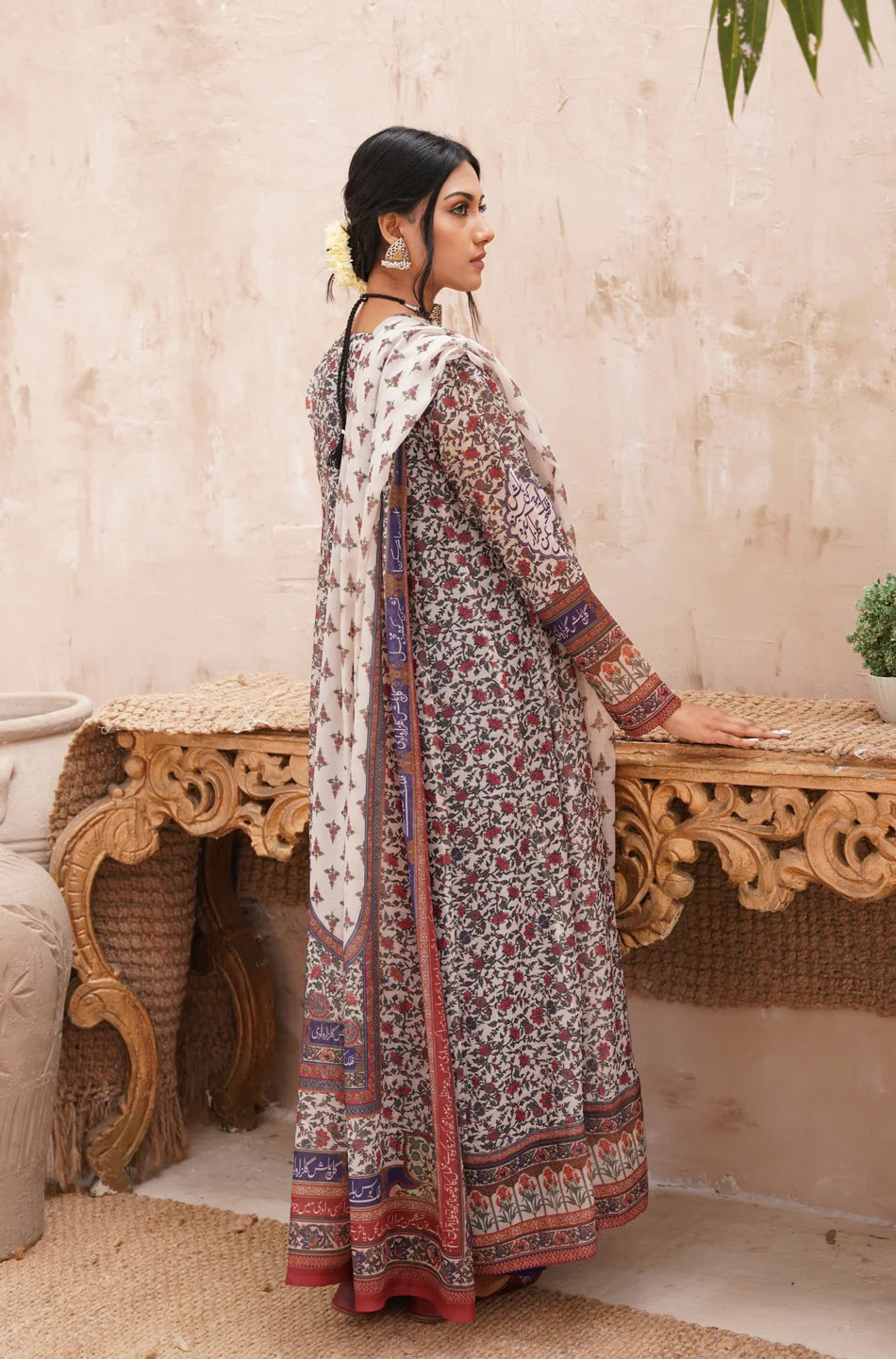 Fitrat  Anarkali- Indigo