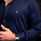 NAVY BLUE EGYPTION COTTON
