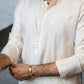 Ivory Embossed Kurta Pajama