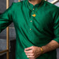 Bottle Green Silk Kurta Pajama