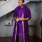 Purple Raw Silk Kurta Pajama