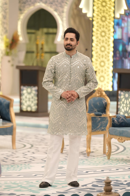 -DANISH- MINT KURTA PAJAMA