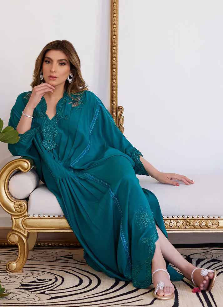 Luna Eid 24 - Emmeline Emerald Crepe Kaftan