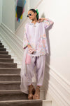 Stitched Embroidered Raw Silk Shirt + Shalwar