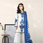 Ramadan Ready to Wear '26 - WHITE & BLUE LUXURY EMBROIDERED LAWN 3PCS SET (NPA3-26412)