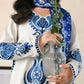 Ramadan Ready to Wear '26 - WHITE & BLUE LUXURY EMBROIDERED LAWN 3PCS SET (NPA3-26412)