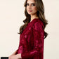 Ready To Wear SS '26 - MAROON LUXURY EMBROIDERED LAWN 3PCS SET | NPA3-26419