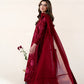 Ready To Wear SS '26 - MAROON LUXURY EMBROIDERED LAWN 3PCS SET | NPA3-26419