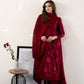 Ready To Wear SS '26 - MAROON LUXURY EMBROIDERED LAWN 3PCS SET | NPA3-26419