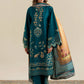 Ready To Wear SS '26 - RICH TEAL LUXURY EMBROIDERED 3PCS SET | NPA3-26421