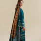 Ready To Wear SS '26 - RICH TEAL LUXURY EMBROIDERED 3PCS SET | NPA3-26421