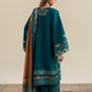 Ready To Wear SS '26 - RICH TEAL LUXURY EMBROIDERED 3PCS SET | NPA3-26421