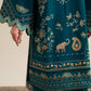 Ready To Wear SS '26 - RICH TEAL LUXURY EMBROIDERED 3PCS SET | NPA3-26421