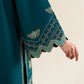 Ready To Wear SS '26 - RICH TEAL LUXURY EMBROIDERED 3PCS SET | NPA3-26421