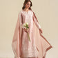 BLUSH PINK LUXURY EMBROIDERED 3PCS SET