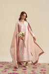 BLUSH PINK LUXURY EMBROIDERED 3PCS SET