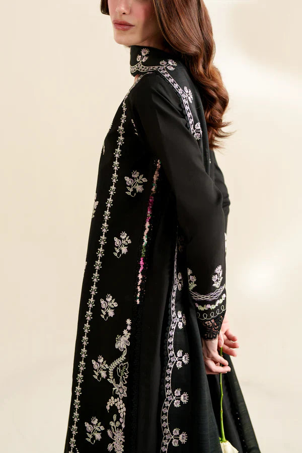 Ready To Wear SS '26 - BLACK LUXURY EMBROIDERED 3PCS SET | NPA3-26422